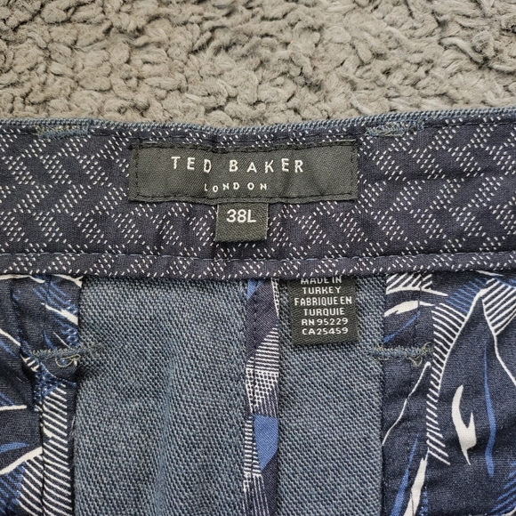 Ted Baker London Clasmay Classic Fit Textured Dress Pants Size 38L - Picture 10 of 10